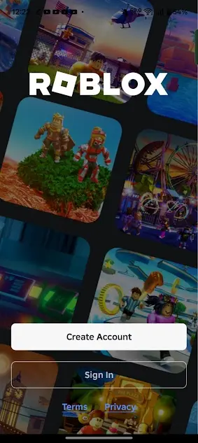 Screenshot of Roblox App