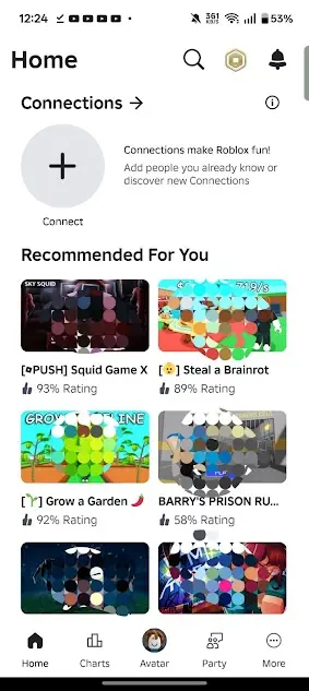 Screenshot of Roblox Game